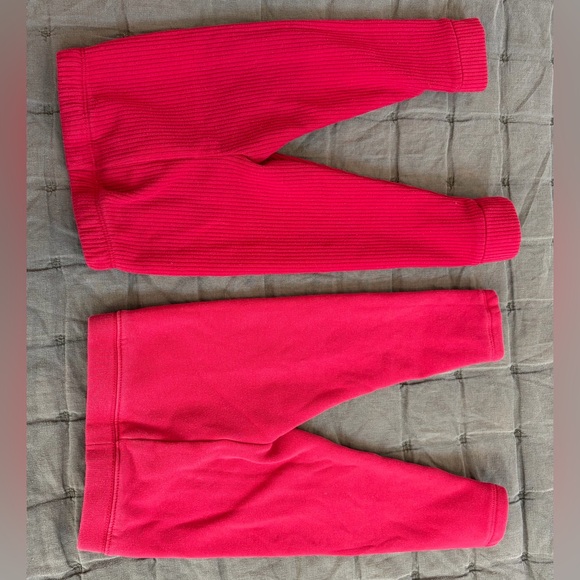Lot of 2 red 2T sweatpants, GUC - Picture 2 of 5